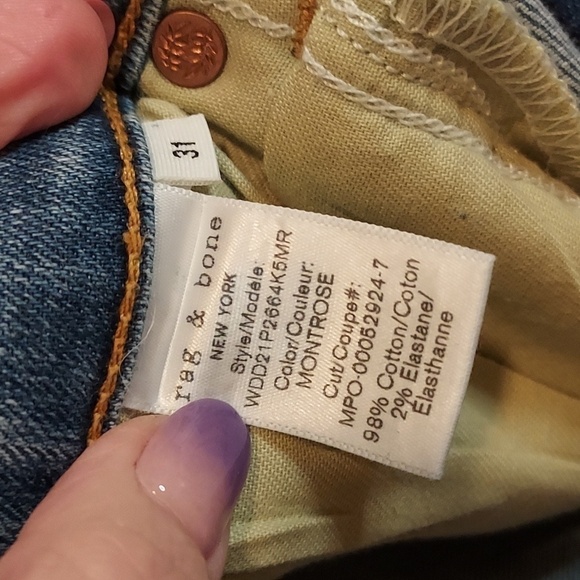 Rag & Bone Nina High-Rise Skinny in Montrose - Picture 11 of 12